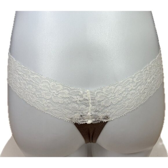 Honeydew Intimates S/M Assorted Fall Color Lace Waist Bow Thong Panties-Set of 5 - Picture 14 of 15